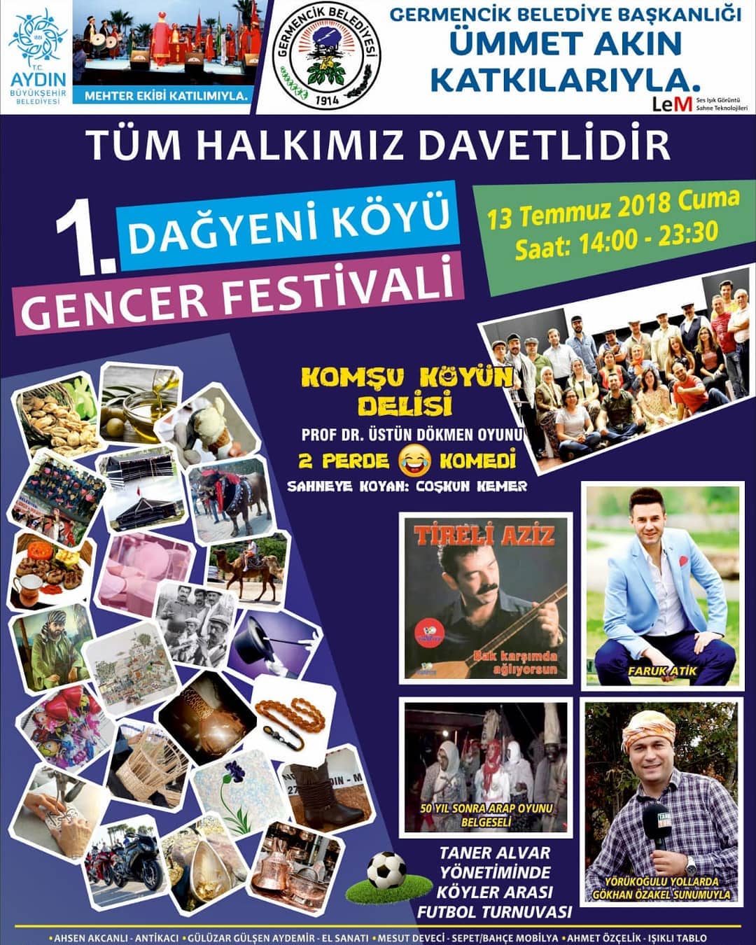 Coşkun Kemer Tiyatro Ekibi Germencik Dağyeni Festivali